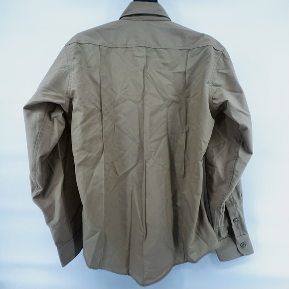 U.S. military DSCP‎ Valor Collection Men's dress shirt 16x35 Khaki Made in USA - Picture 3 of 13